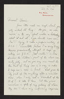 Letter from Janet Trevelyan to Elizabeth Trevelyan