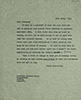 Copy of a letter from F. W. Pethick-Lawrence to Laurence Housman