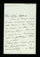 Letter from Florence Compton