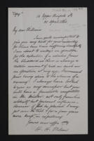 Letter from Horace H. Wilson to [?] Williams