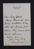Letter from Susan G. Osborne