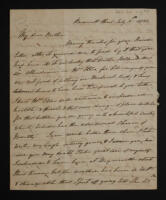 Letter from Mrs Jane Maxwell to Francis Ellis