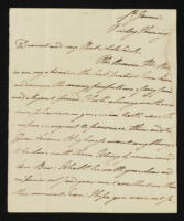 Letter from William, Duke of Clarence (later William IV) to Princess Adelaide of Saxe-Meiningen