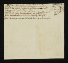 Notes by Robert Hooke on gravity, with illustration