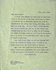 Carbon copy of a letter from F. W. Pethick-Lawrence to Lydia Keynes